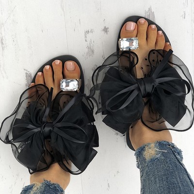 Women's cute bowtie decorate non-slip sandals g-2954