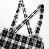 Free Shipping-PLAID SUSPENDER DRESS - Thumbnail 3