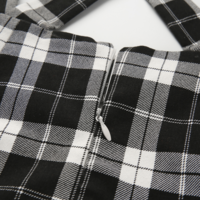 Free Shipping-PLAID SUSPENDER DRESS - Thumbnail 4