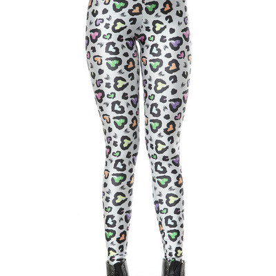 Colorful leopard leggings