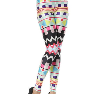Geometrical color leggings