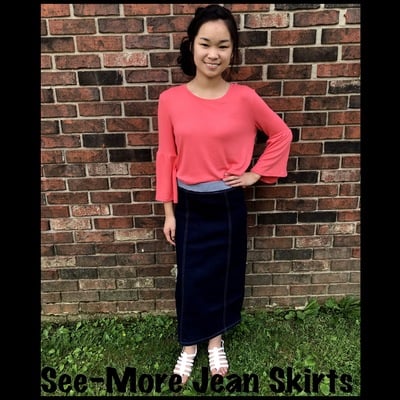 CARA CHILDRENS DENIM SKIRT