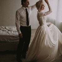 Only TOP Long Sleeves Lace Appliques  - Thumbnail 1