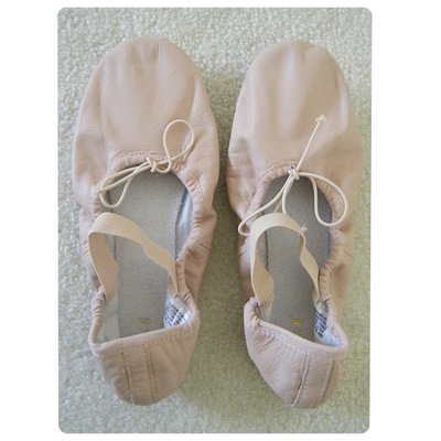 Bloch dansoft pink leather ballet slippers