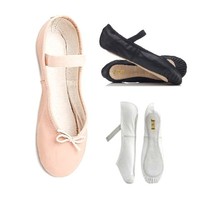 (New with tags) Bloch Dansoft Black Leather Ballet Slippers - Thumbnail 2