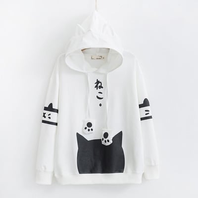 Cartoon new cute cat hoodie