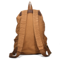 High Quality Vintage Leather Design Canvas Backpacks Bag - Thumbnail 1