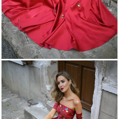 Fabulous a-line off shoulder satin long prom dresses,33