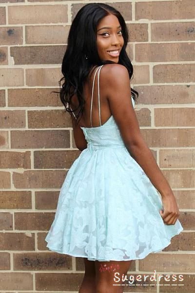 mint green fit and flare dress