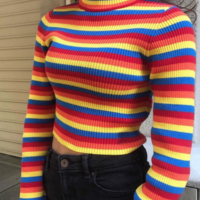 RAINBOW KNITTED JUMPER - Thumbnail 1