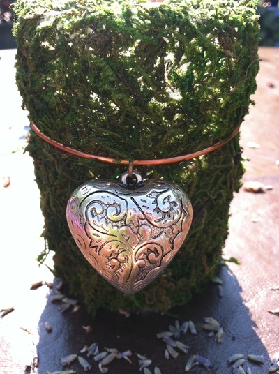 Loving heart candle jar