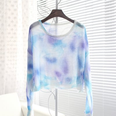 Tie dye light sweater