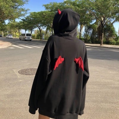 Harajuku ghost dark devil hoodie