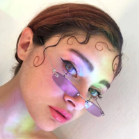 Rimless Retro Style Clear Lense Sunglass Eyewear - Thumbnail 1
