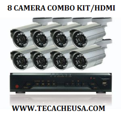 Hdmi 8 channel dvr combo kit
