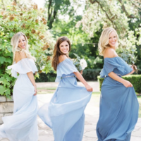 Off Shoulder Chiffon Cheap Popular New Simple Bridesmaid Dress, dress for wedding guest ,60 - Thumbnail 3