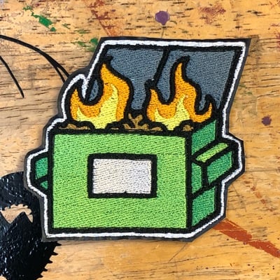 DUMPSTER FIRE PATCH (green)