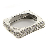 Blinged Out Square Bangle - Thumbnail 1
