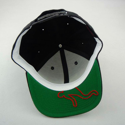 Weed logo snapback hat by deadline black color