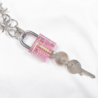 Free Shipping-JELLY LOVE LOCK NECKLACE - Thumbnail 4