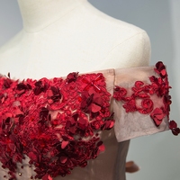 Cute Tulle Lace Short Prom Dress, Evening Dress - Thumbnail 2