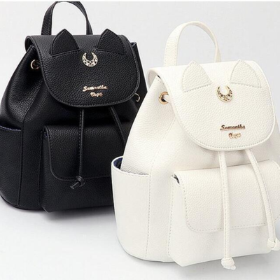 Limited edition sailor moon luna black and white bacpacks
