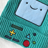 New cute game console smiley embroidery hip hop knit hat - Thumbnail 7