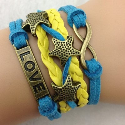 Starfish love bracelet