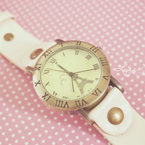 Eiffel watch in white