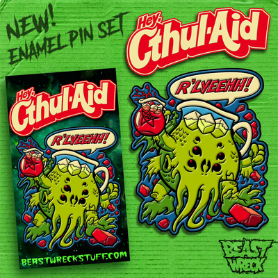 CTHUL-AID MAN Pin Set