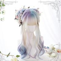 Pastel Mixed Color Long Wig - Thumbnail 1