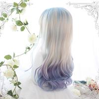 Pastel Mixed Color Long Wig - Thumbnail 3