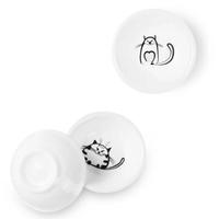 6PCS TINY CUTE CAT PLATES - Thumbnail 2