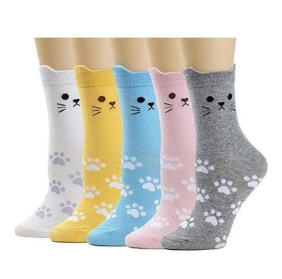 5pairs CHEEKY CAT SOCKS