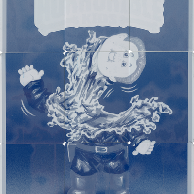 Runny robert /  sky nate 9 plate puzzle sets - Thumbnail 4