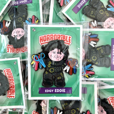 Horrorible kids edgy eddie - limited edition enamel pin