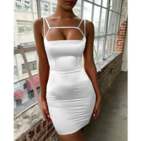 Women Fashion Sling Sexy Bodycon Dress - Thumbnail 2