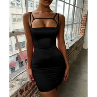 Women Fashion Sling Sexy Bodycon Dress - Thumbnail 3