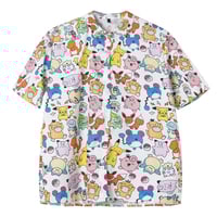 Harajuku new cartoon print blouses - Thumbnail 4