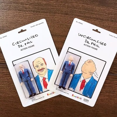 Porous walker dr. p action figures (set of 2)