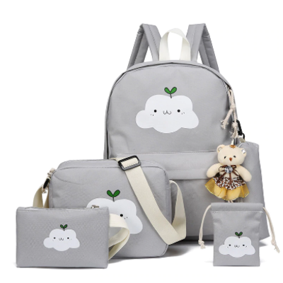 Casual 5 pieces set kawaii fashion school bags backpacks