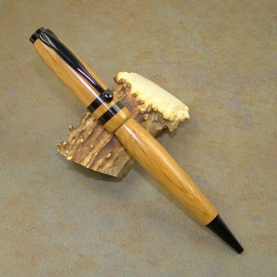 Caramelized bamboo modified slimline pen