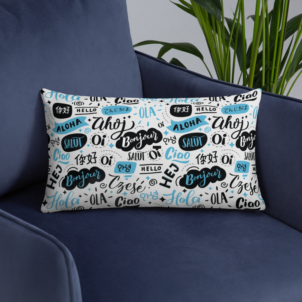Basic Pillow Hello world in different language · EmarDesign · Online
