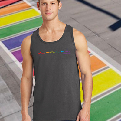 Mountain pride. denver pride silver long sleeve t-shirt