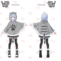 Neko Atsume Cute Cat Cloak Hoodies Coat  - Thumbnail 1