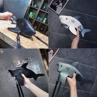 Creative shark cute shoulder diagonal package - Thumbnail 2