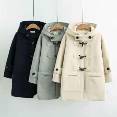 High quality kawaii long woolen coats