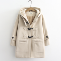 High Quality Kawaii Long Woolen Coats - Thumbnail 4
