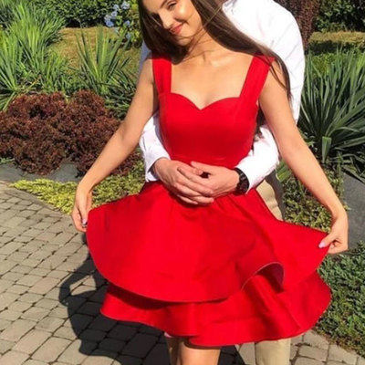 Straps short homecoming dresses under 100 lk005 - Thumbnail 4