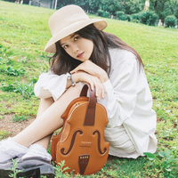 Violin  bag college shoulder bag - Thumbnail 3